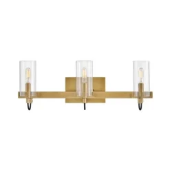 Pronged Vanity Light - 3 Light - Clear