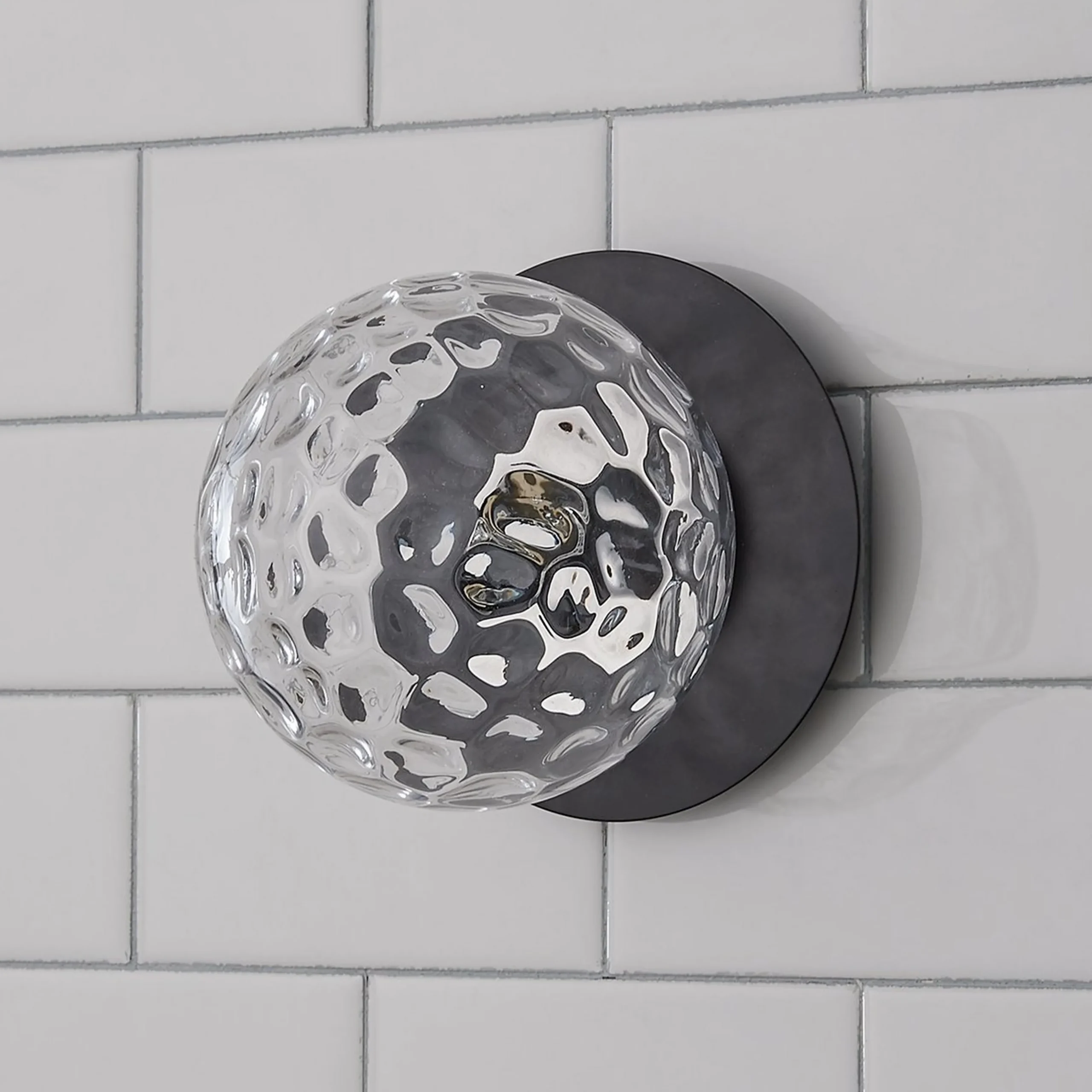Quinn Bath Sconce - Clear Glass