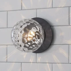 Quinn Bath Sconce - Clear Glass