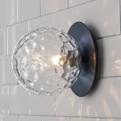 Quinn Bath Sconce - Clear Glass