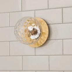 Quinn Bath Sconce - Clear Glass