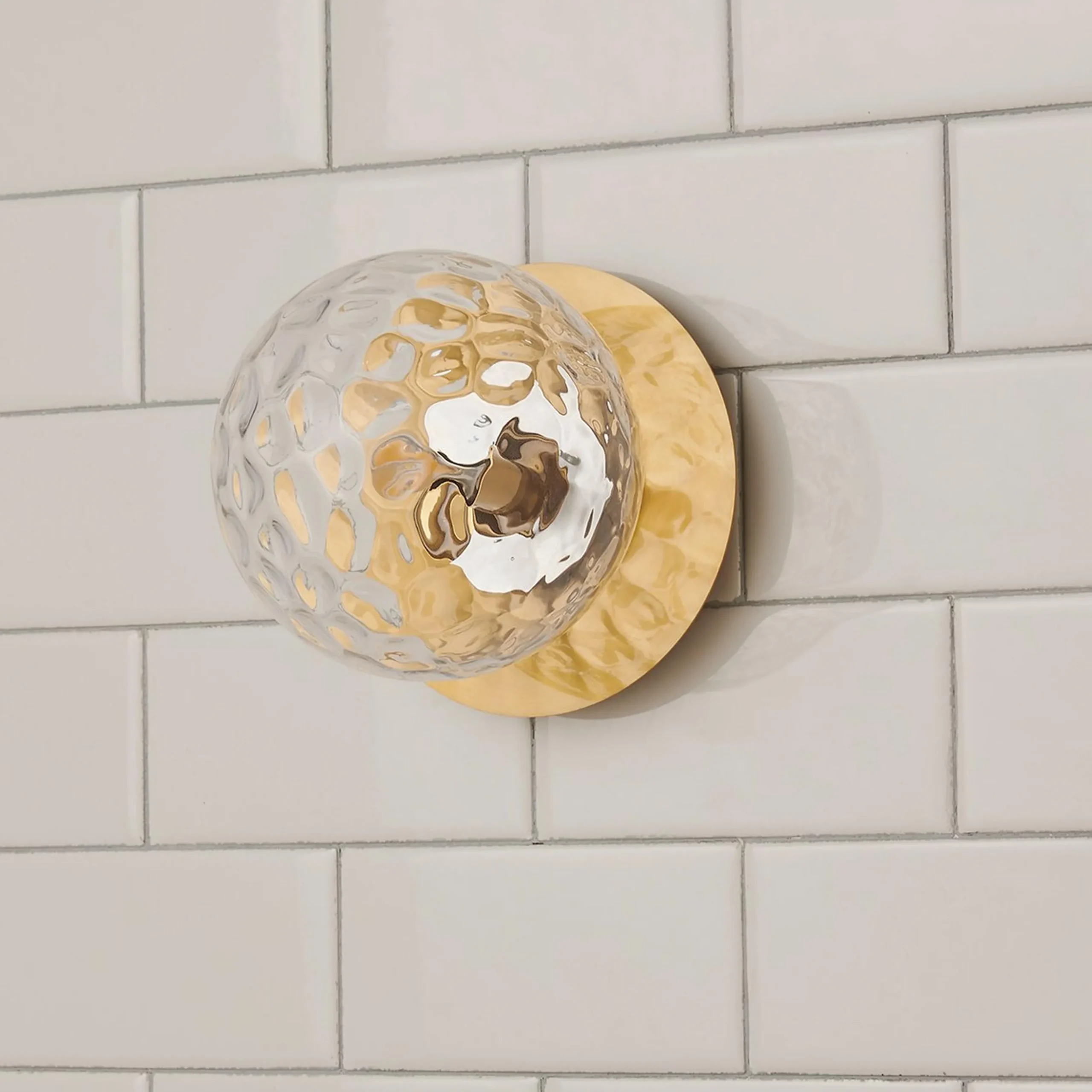 Quinn Bath Sconce - Clear Glass