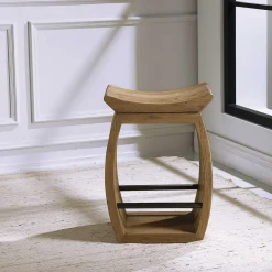 Reclaimed Elk Stool