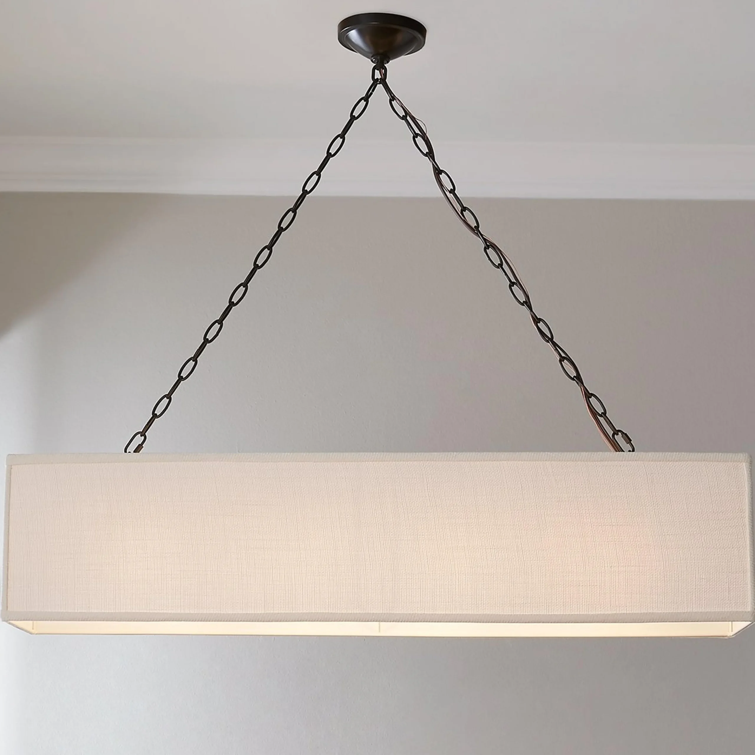 Rectangular Shade Island Chandelier