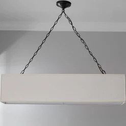 Rectangular Shade Island Chandelier