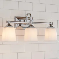 Refined Classic Vanity Light - 3 Light - Opal Glass