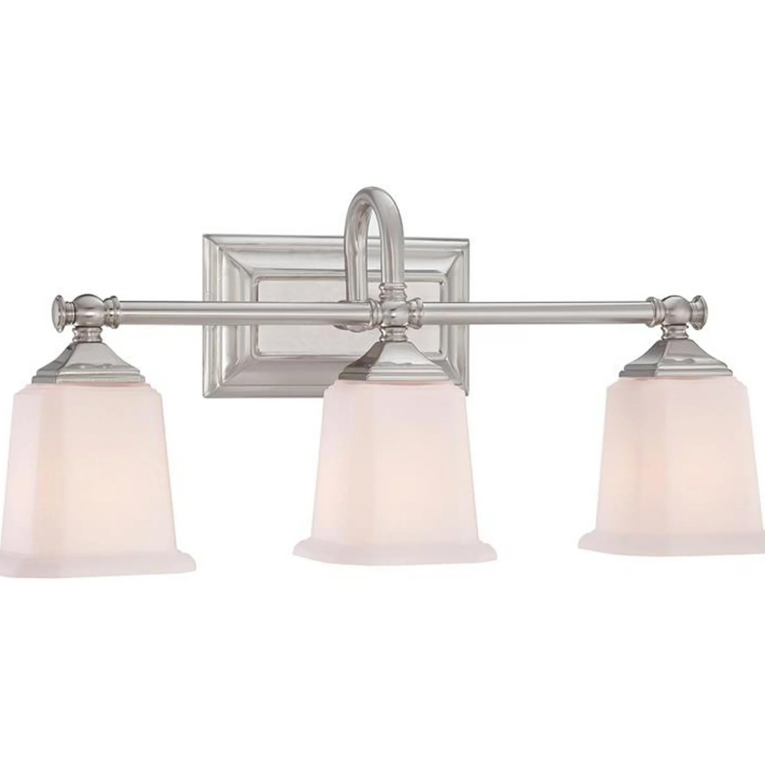 Refined Classic Vanity Light - 3 Light - Opal Glass