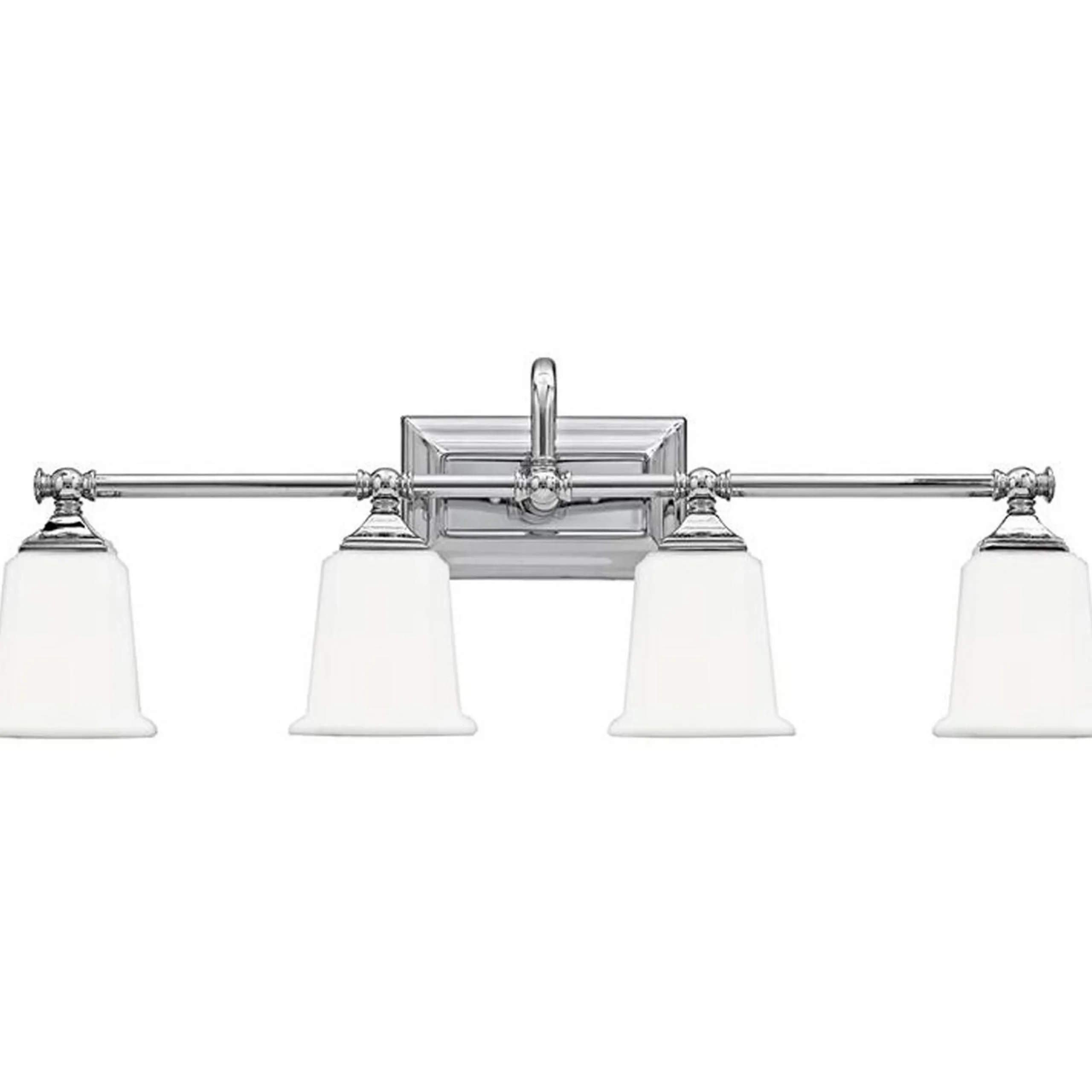 Refined Classic Vanity Light - 4 Light - Opal Glass