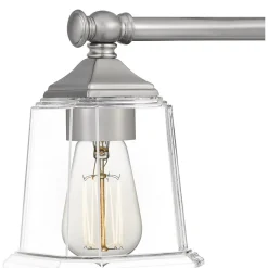 Refined Classic Vanity Light - 3 Light - Clear Glass