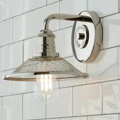 Retro Warehouse Shade Bath Sconce