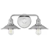 Retro Warehouse Shade Vanity Light - 2 Light