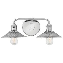 Retro Warehouse Shade Vanity Light - 2 Light
