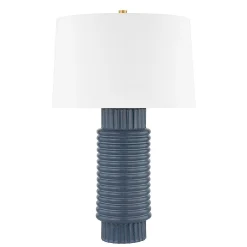 Ribbed Ceramic Table Lamp