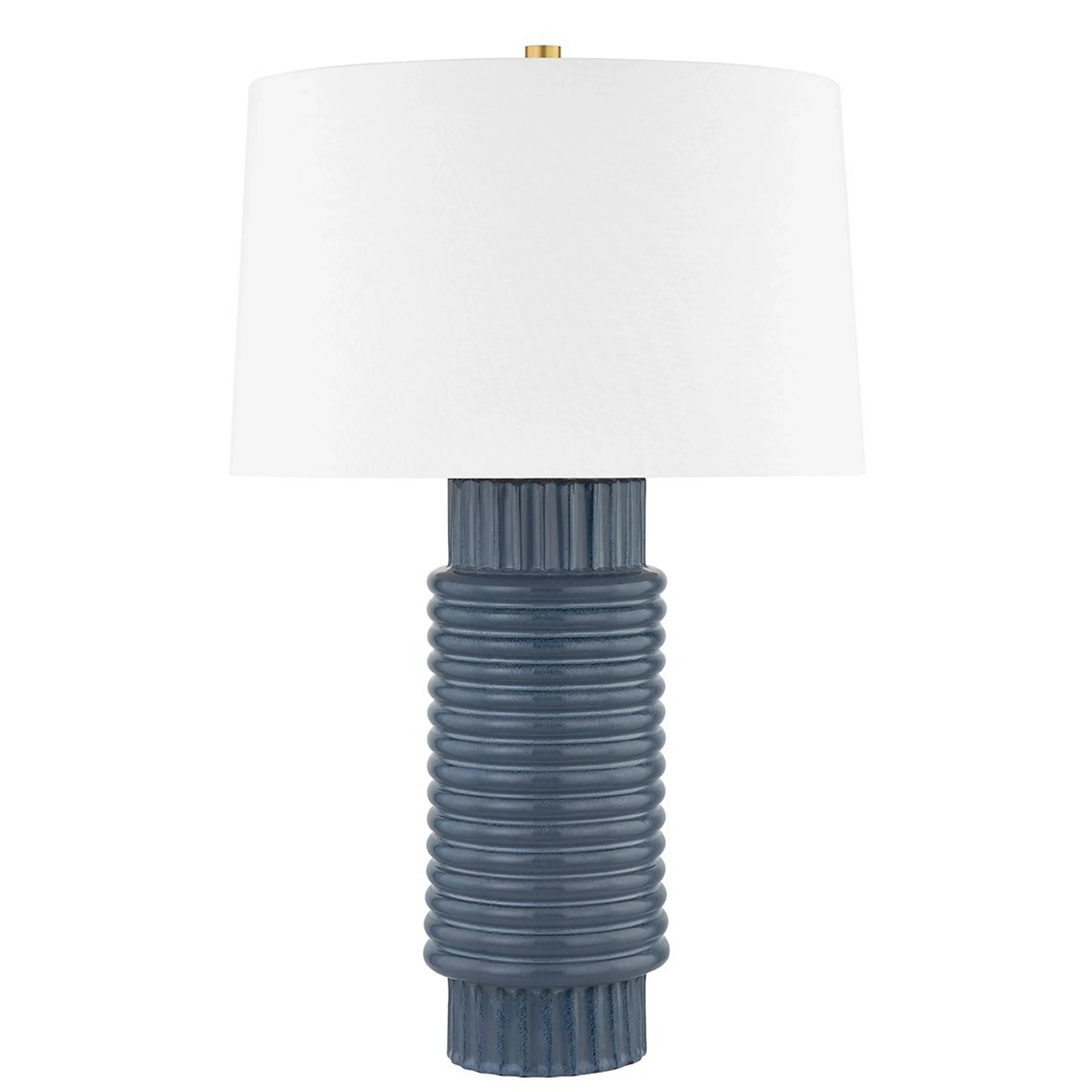 Ribbed Ceramic Table Lamp