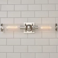 Ribbed Farria Double Bath Sconce