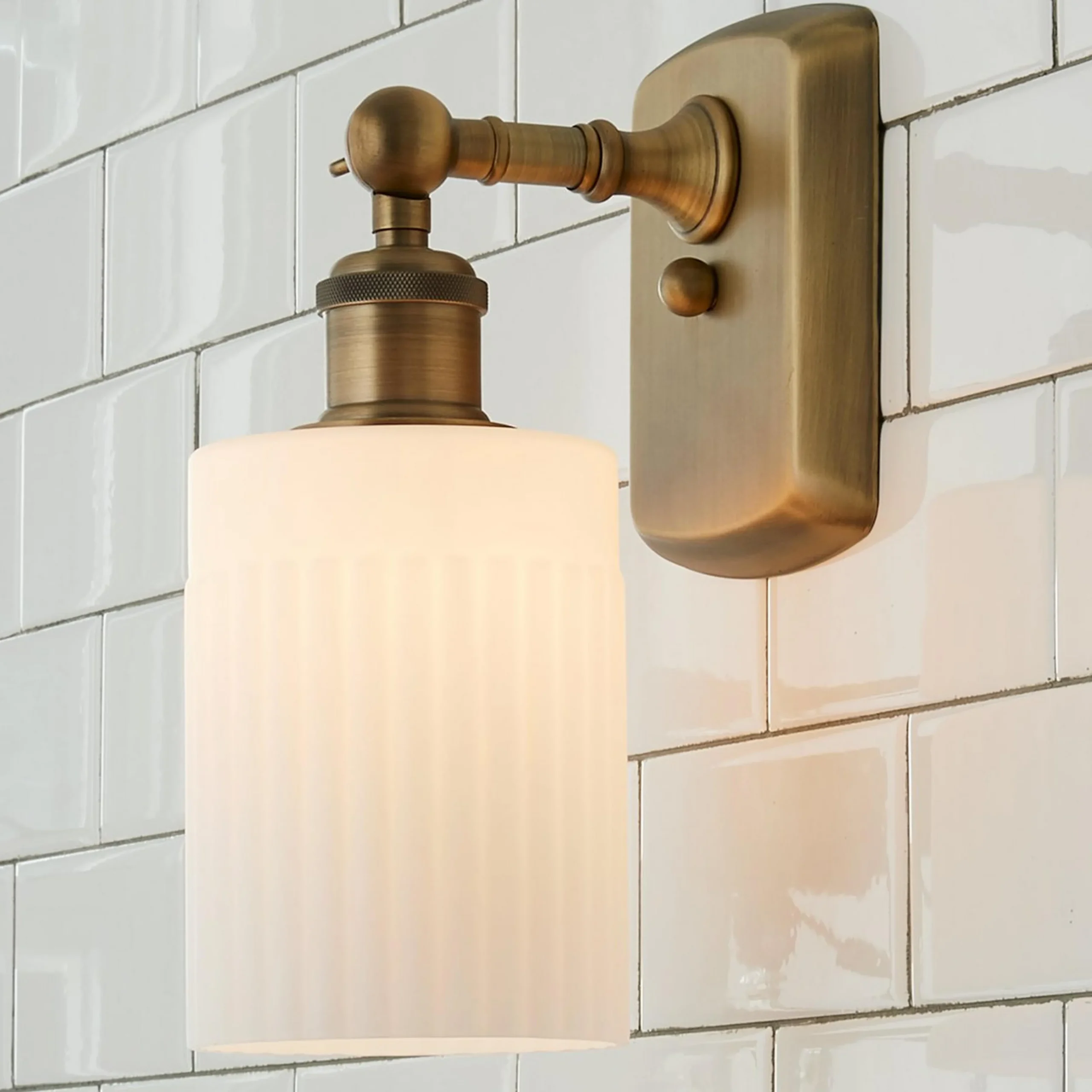 Ridged Austin Bath Sconce