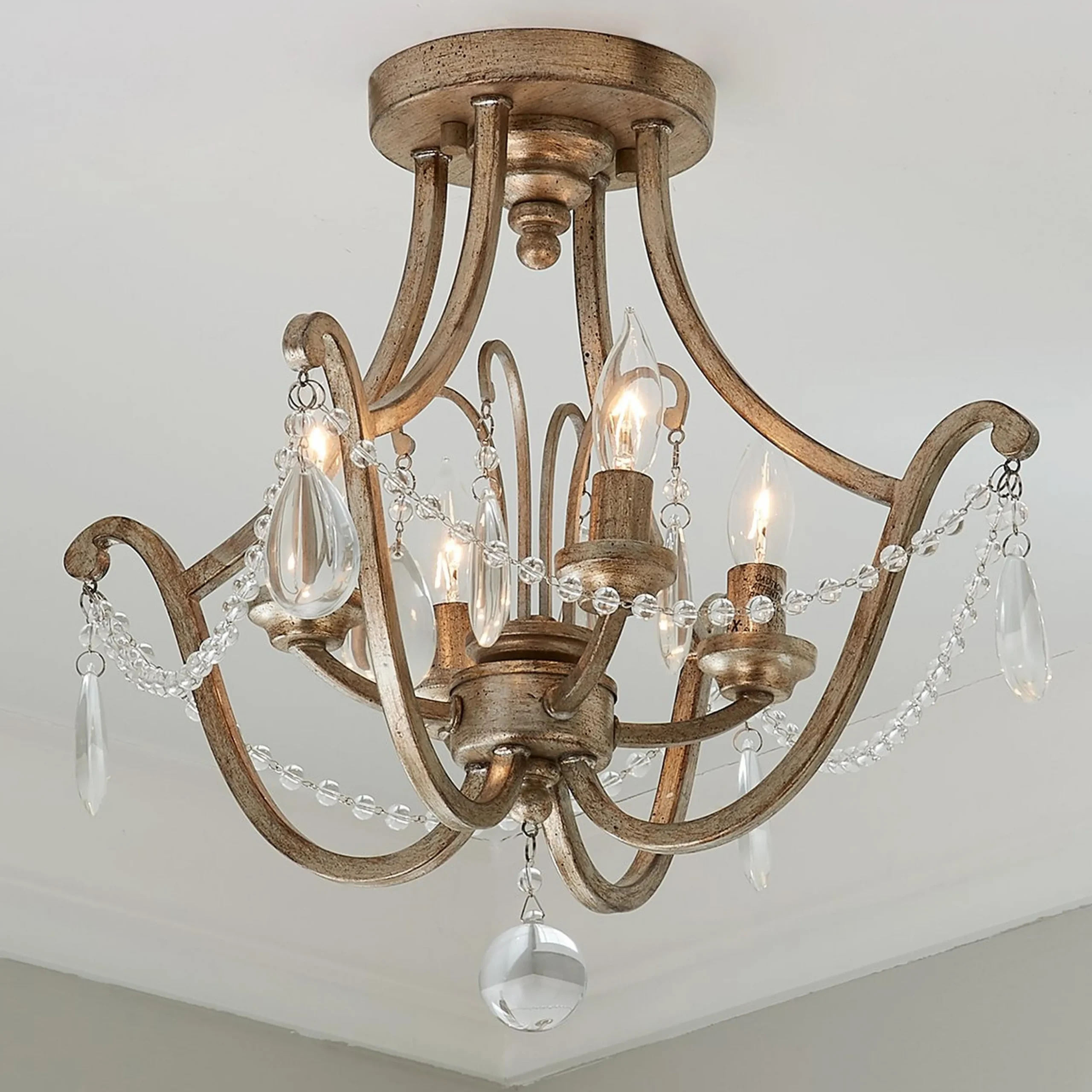 Romantic Riley Semi-Flush Ceiling Light