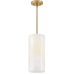 Salbris White Glass Pendant