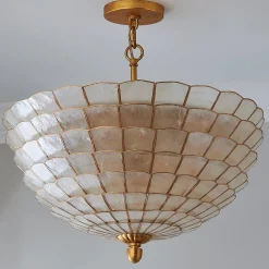 Sandra Capiz Convertible Semi-Flush Ceiling Light