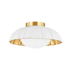 Scalloped Ceramic Ceiling Light