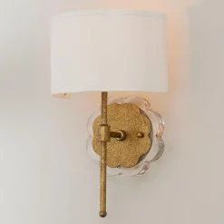 Scalloped Daisy Shade Sconce