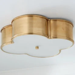 Scalloped Metal Ceiling Light - Large