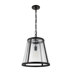 Seeded Glass Transitional Pendant - Medium