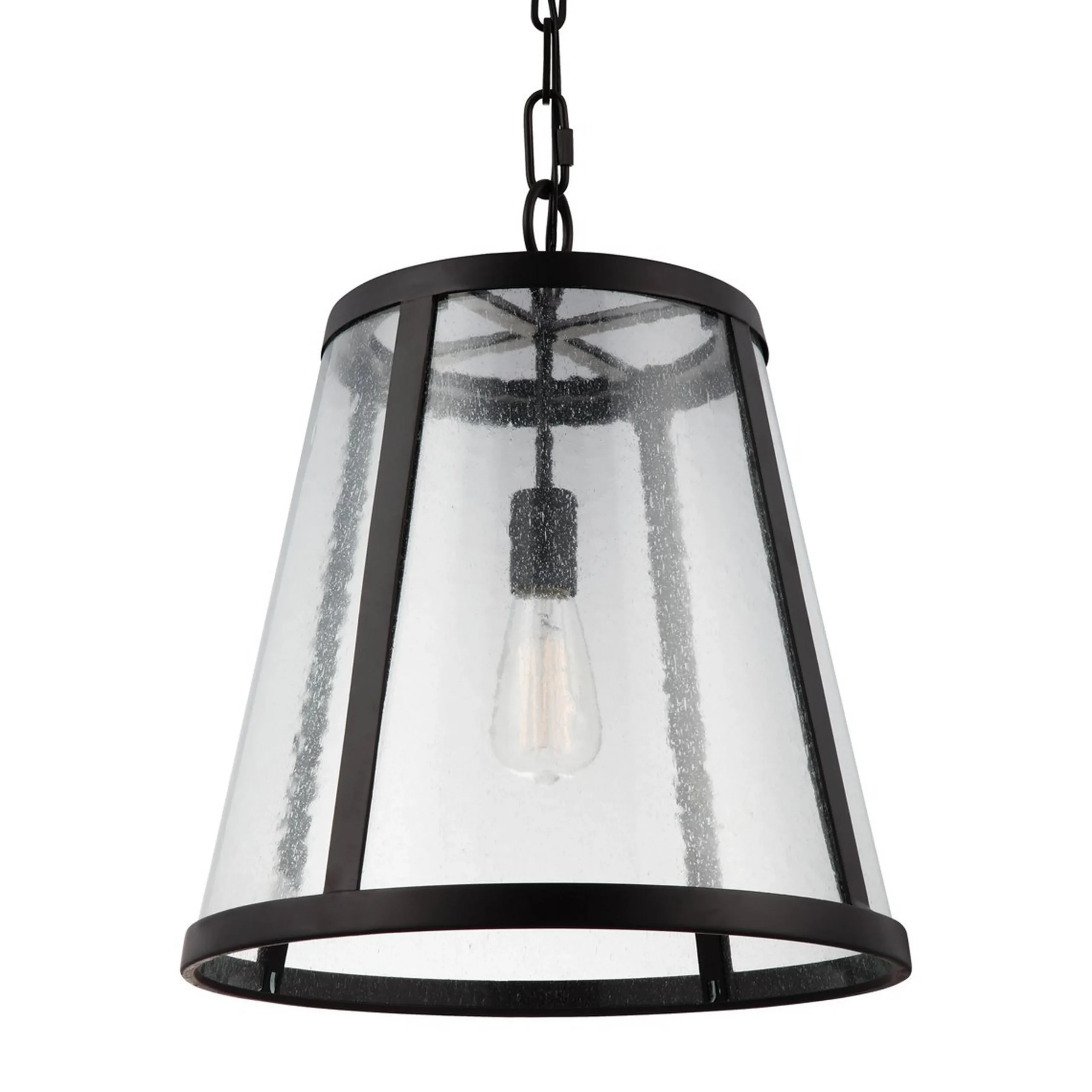 Seeded Glass Transitional Pendant - Medium