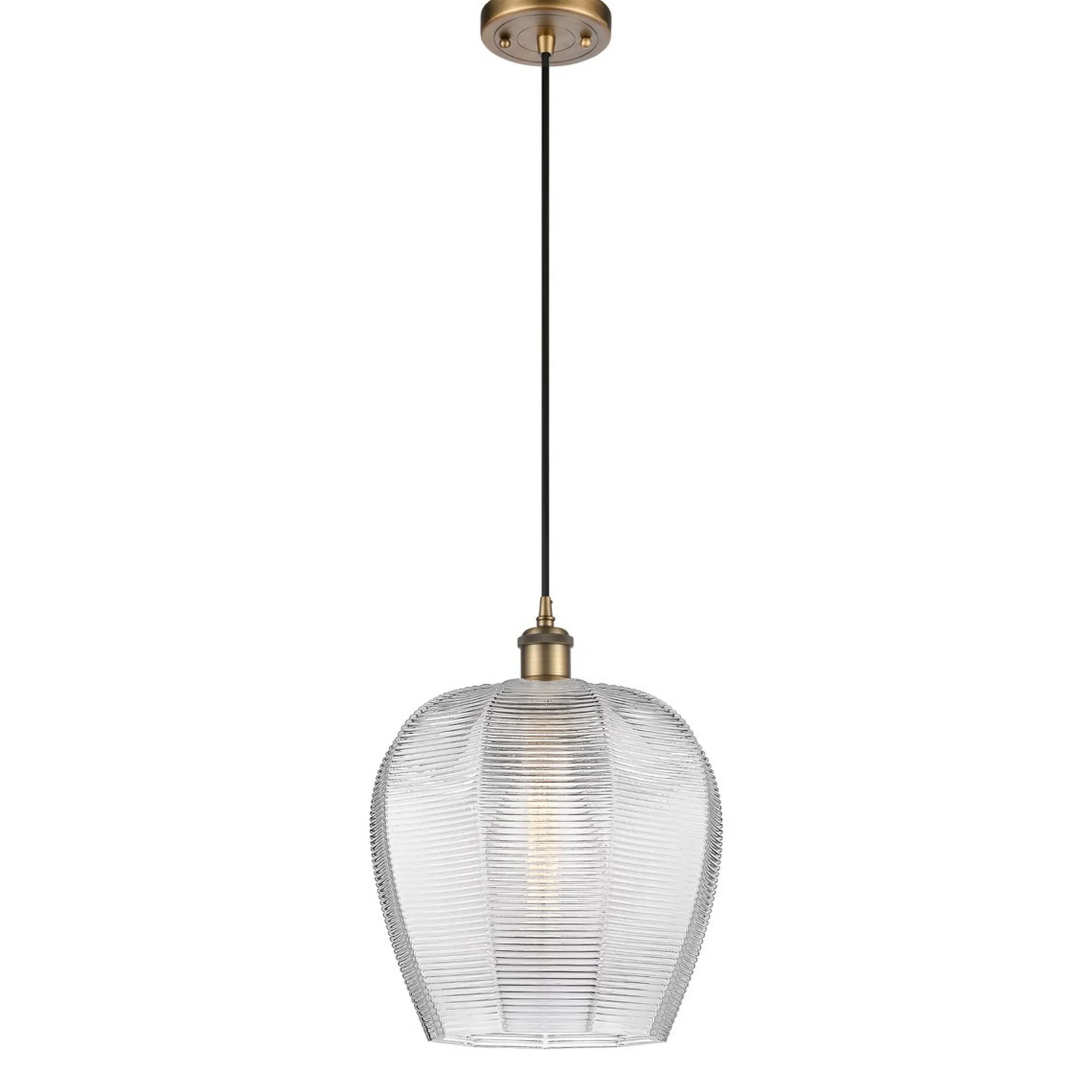 Selene Geo Shade Pendant - Clear Glass