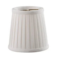 4" Shantung Side Pleat Chandelier Shade