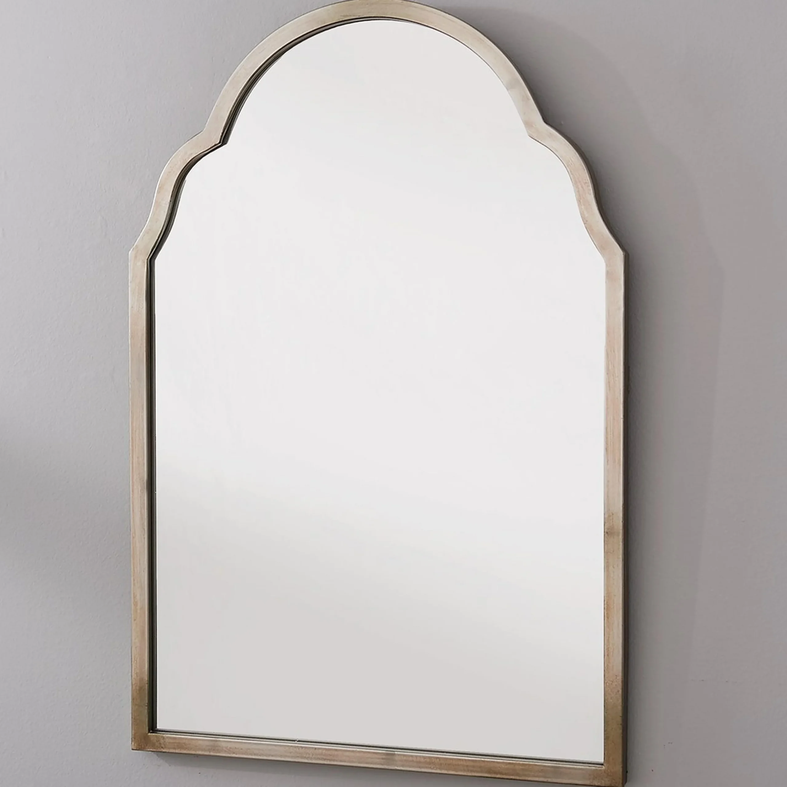 Silver Arched Frame Mirror