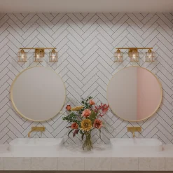 Simple Glam Vanity Light - 3 Light
