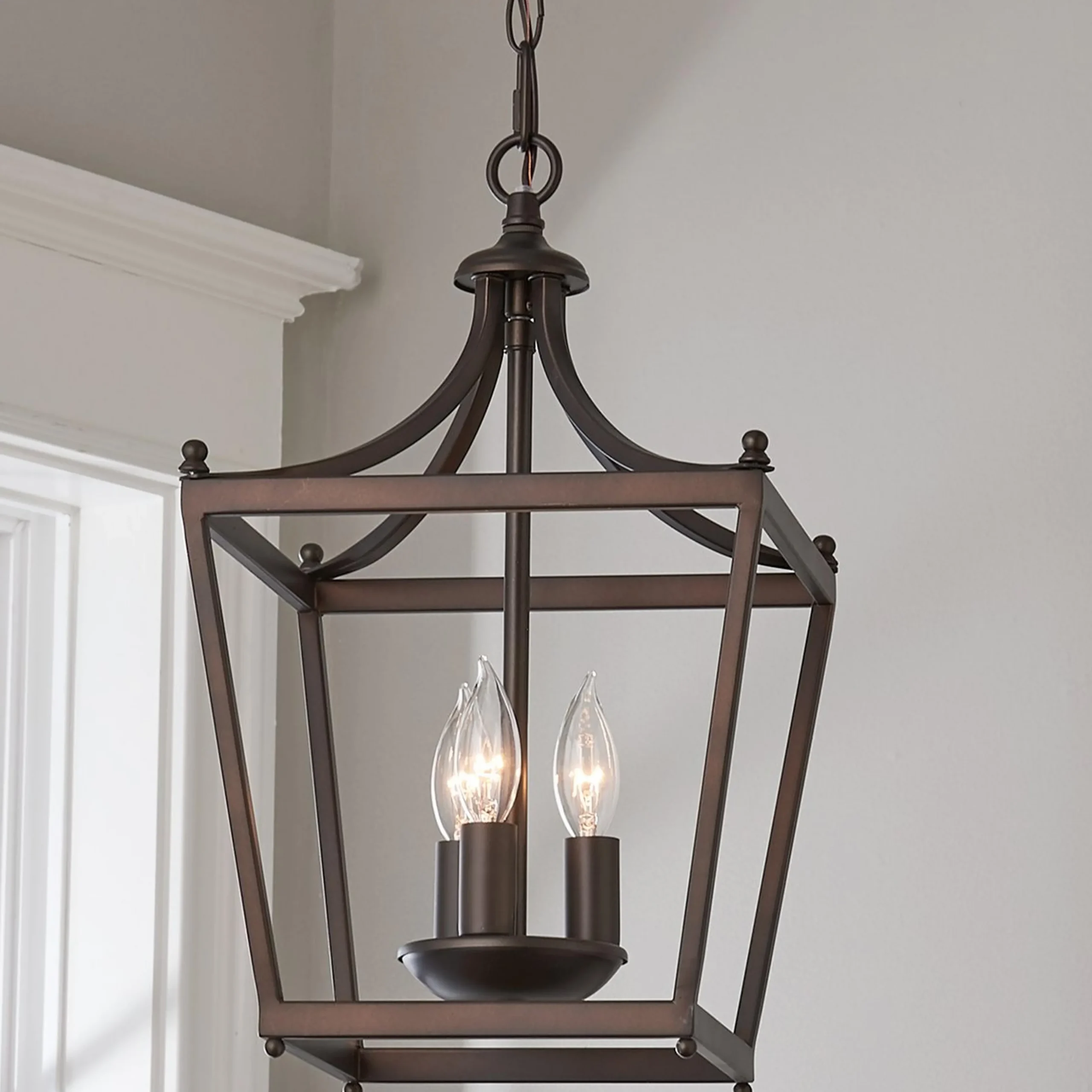 Simple Mini Pagoda Lantern - 3 Light