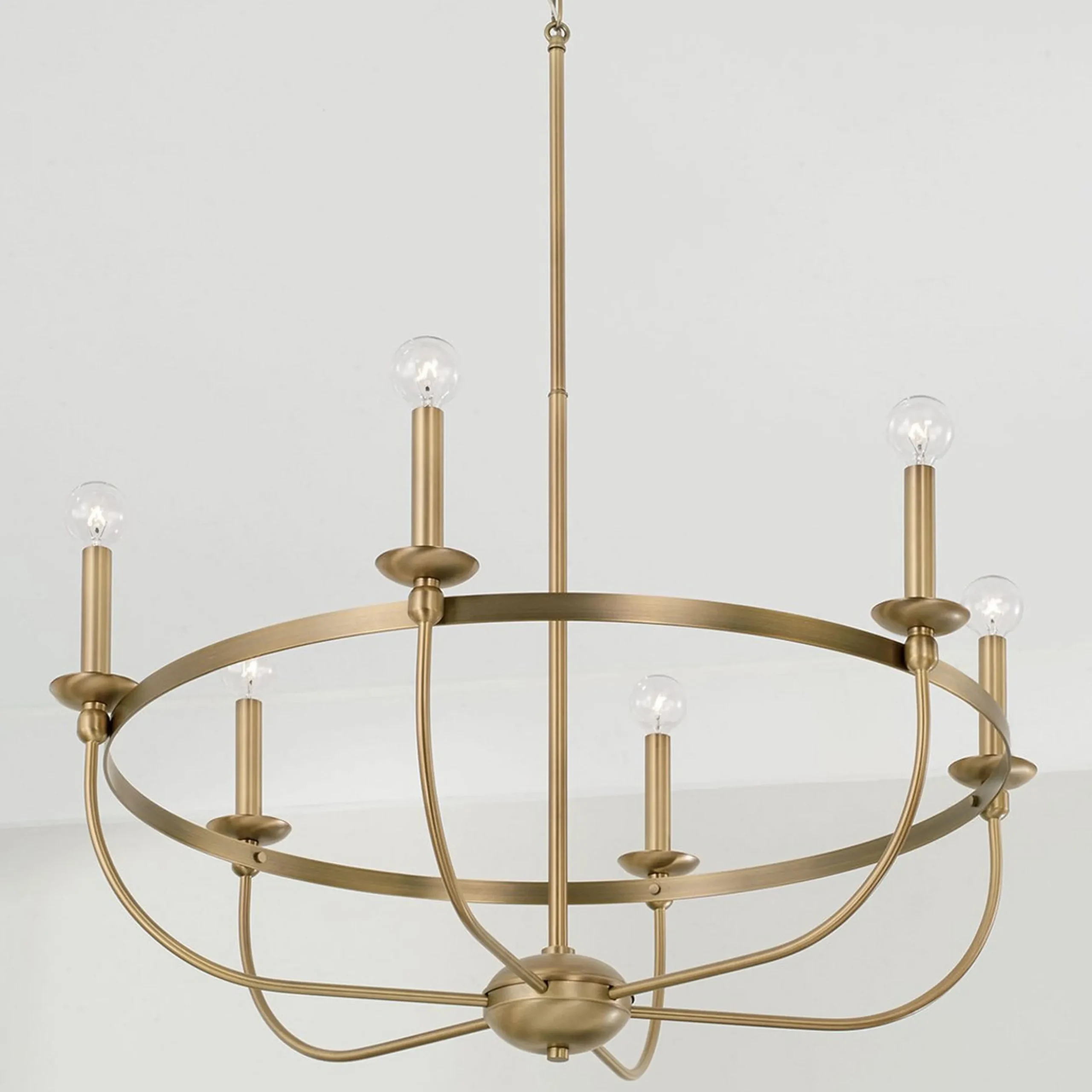 Simply Blake Basket Chandelier - 6 Light