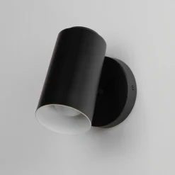 Single Spotlight Outdoor Sconce - Cylindrical