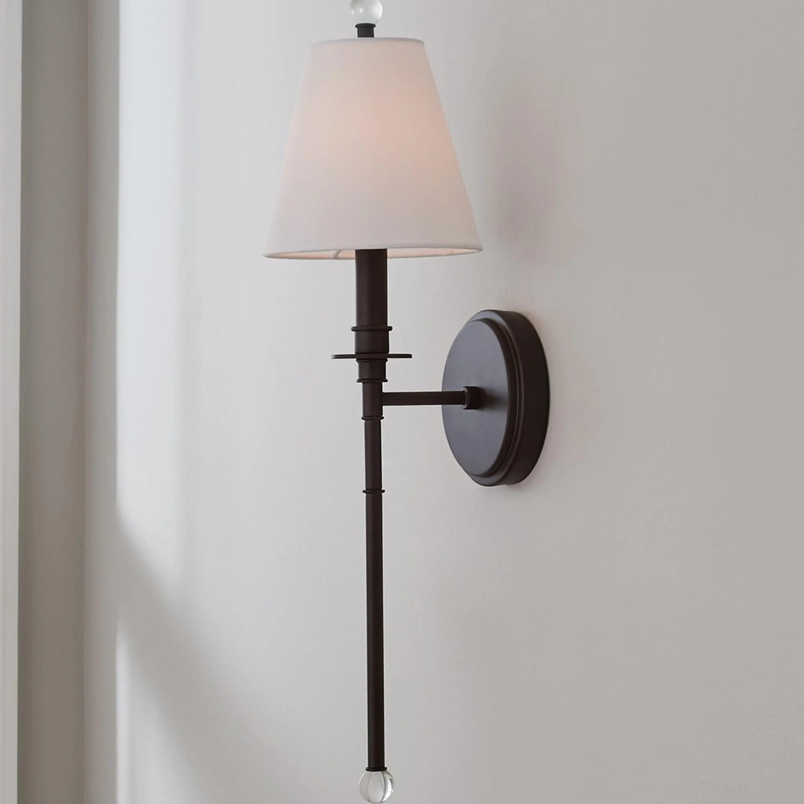 Sleek Adorned Bar Sconce