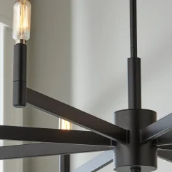 Sleekly Modern Squared Chandelier - 8 Light