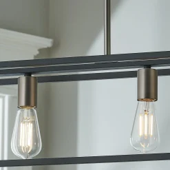 Sleek Minimalist Island Chandelier - 5 Light
