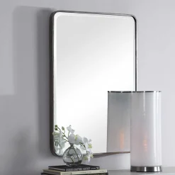 Slender Silver Mirror