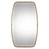 Slim Gold Leaf Framed Mirror