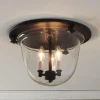 Smokebell Lantern Ceiling Light - Clear