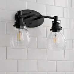 Soft Seeded Vanity Light - 2 Light