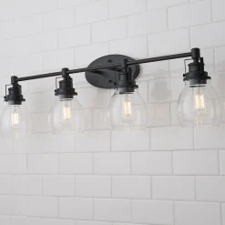 Soft Seeded Vanity Light - 4 Light