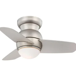 26" Spacesaving Flush Mount LED Ceiling Fan