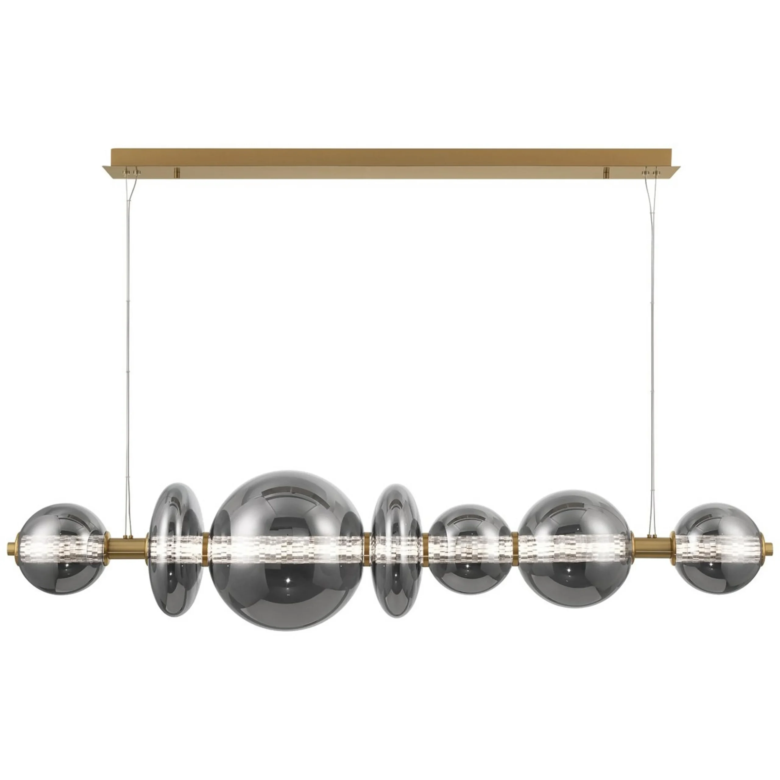 Spectrogram LED Island Chandelier - Smoke