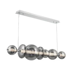 Spectrogram LED Island Chandelier - Smoke