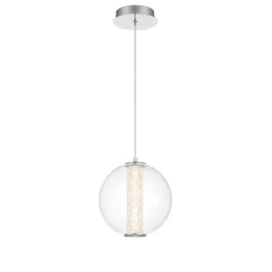 Spectrogram LED Pendant - Clear