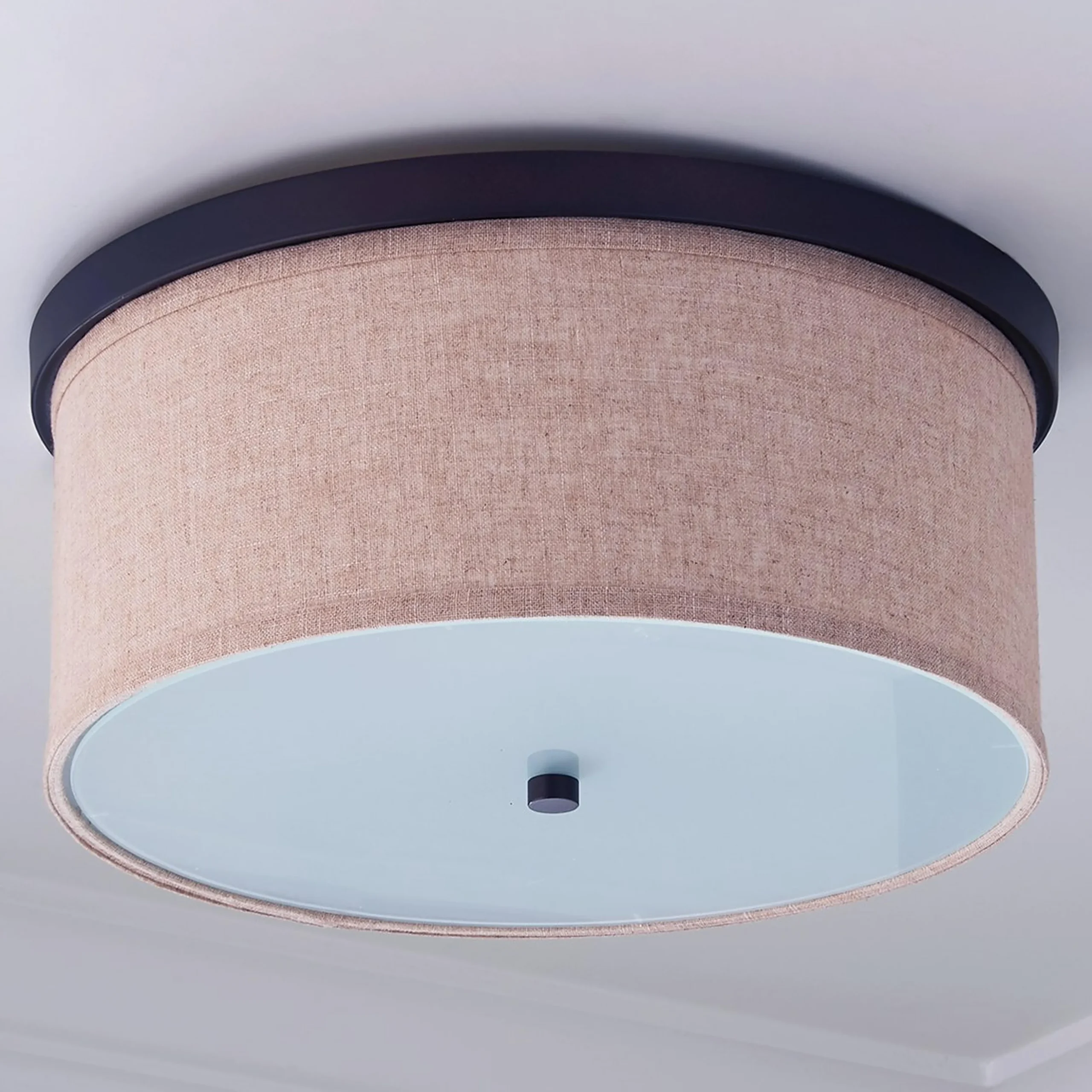 Springfield Linen Shade Ceiling Light