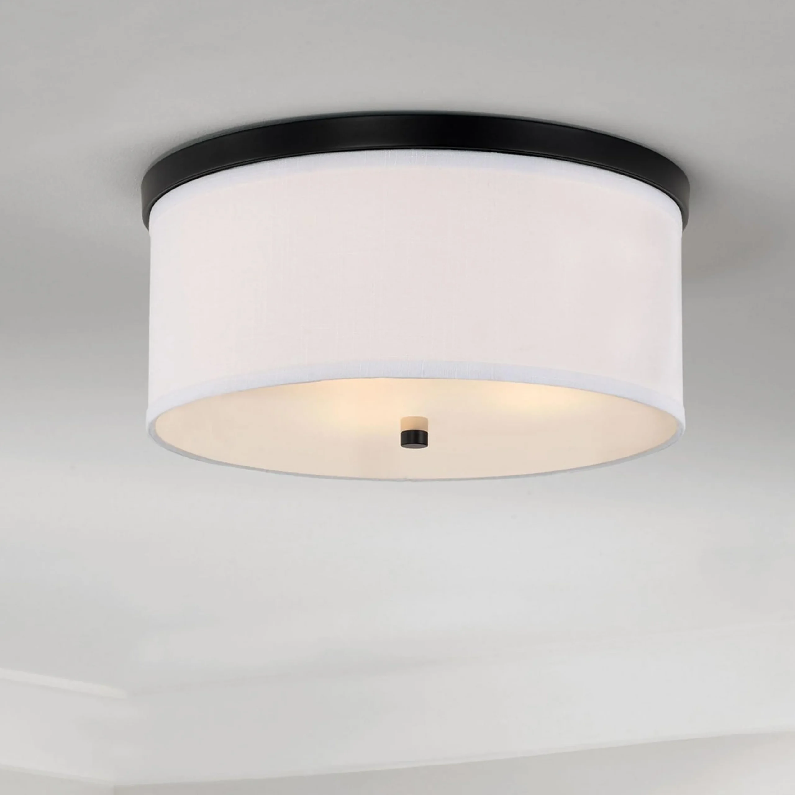 Springfield Linen Shade Ceiling Light