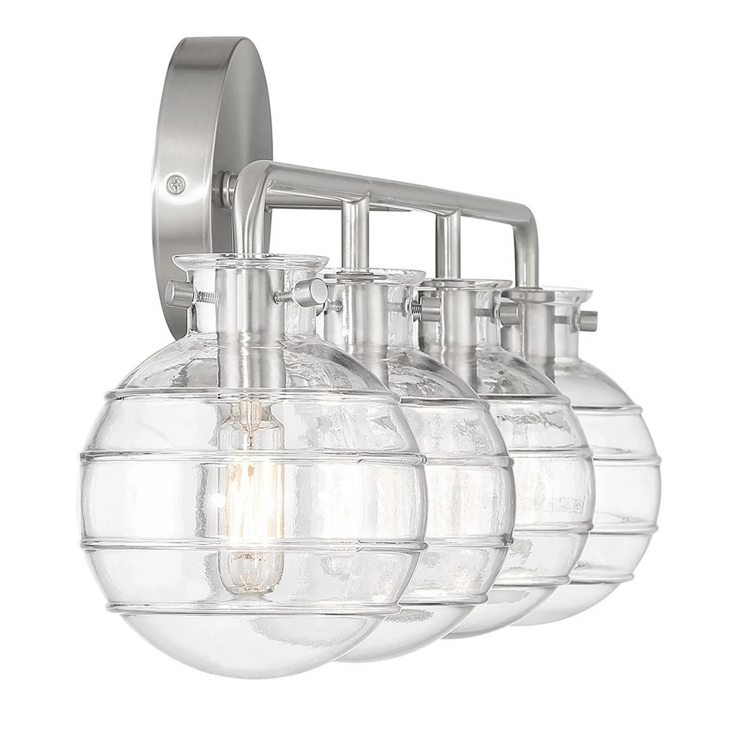 Striped Sphere Vanity Light - 4 Light
